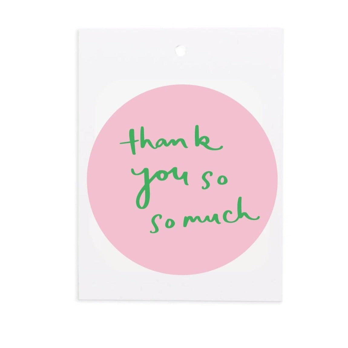 Miss Peahen Gift Tag | Pink Thankyou