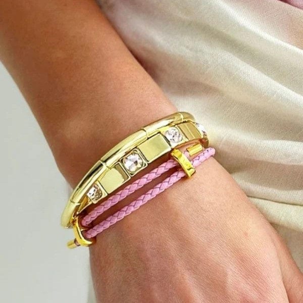 Mosk Melbourne Pink Rope Bracelet