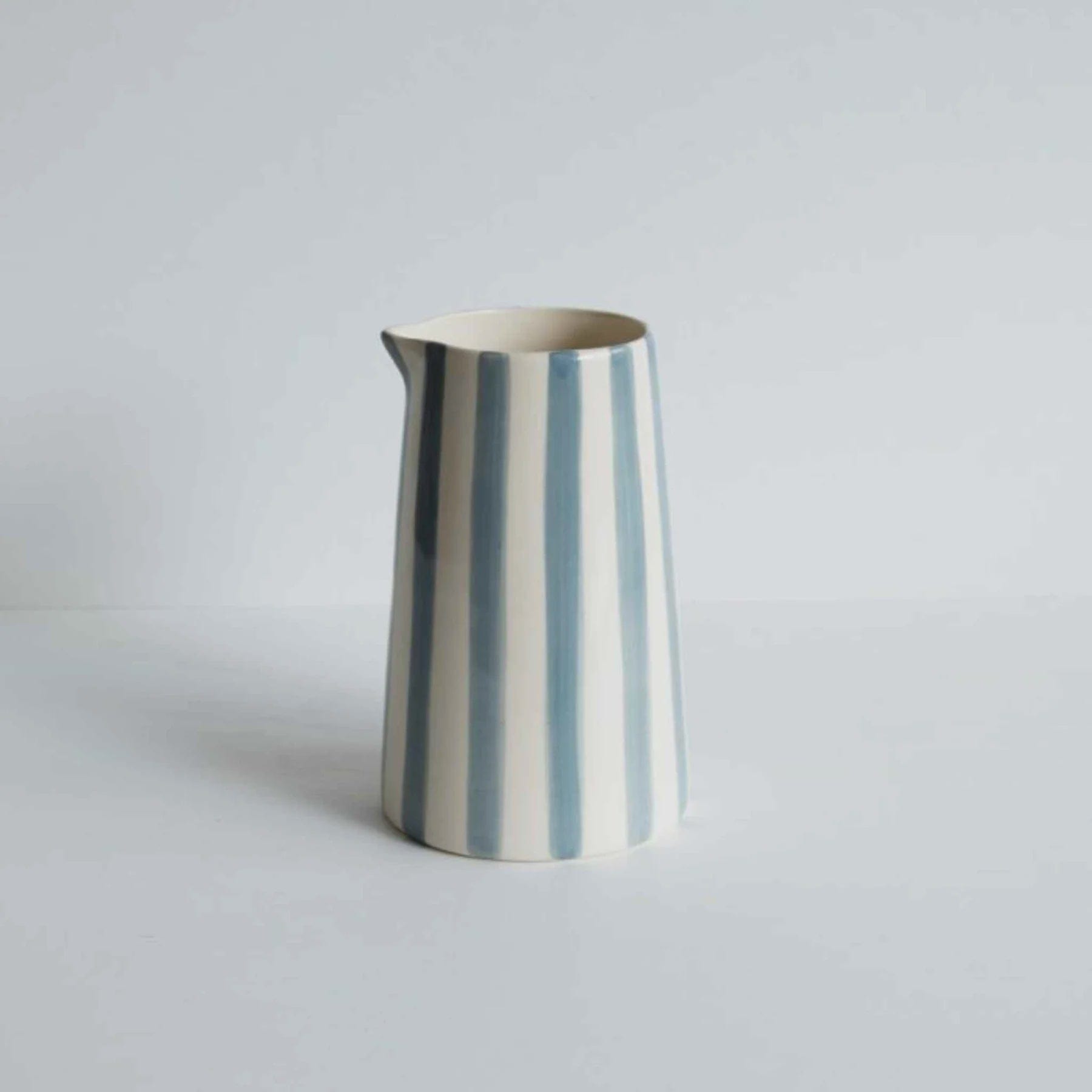 Musango Jug | Candy Stripe Dove Grey