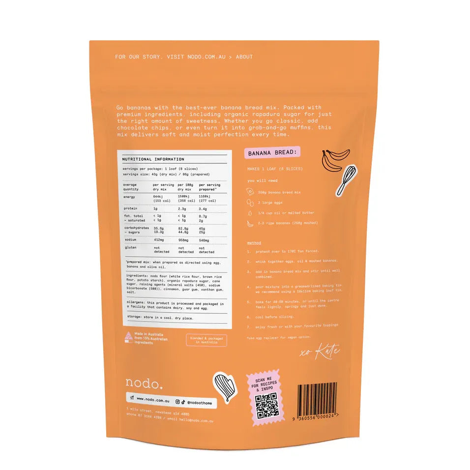Nodo Banana Bread Mix