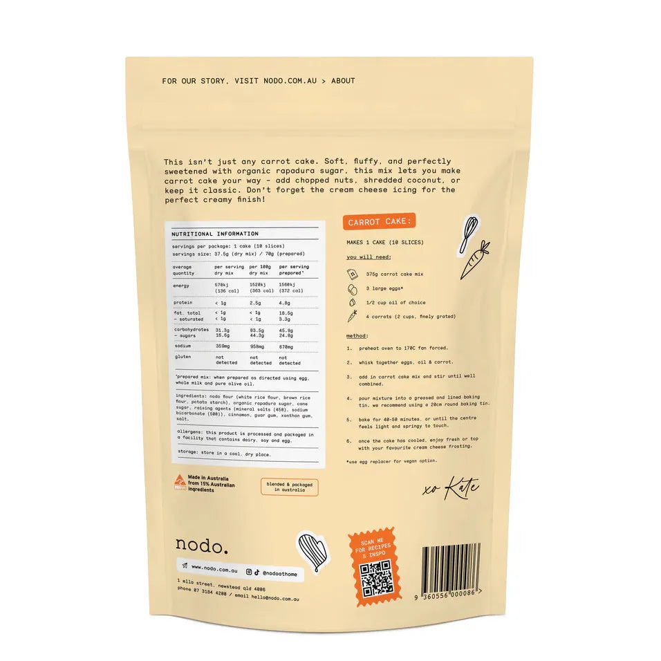 Nodo Classic Carrot Cake Mix