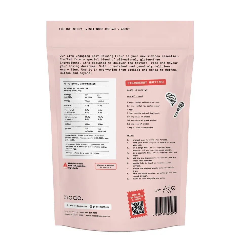 Nodo Nodo|Life Changing Gluten Free Self Raising Flour 500g
