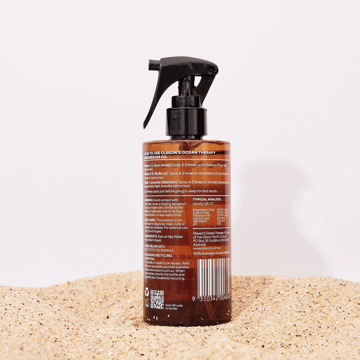 Olssons Ocean Therapy Magnesium Oil Trigger Spray 250ml