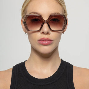 Otra Eyewear Fleur Sunglasses | Trans Olive + Brown Fade