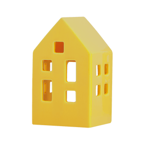 Remember Tealight House | Yellow