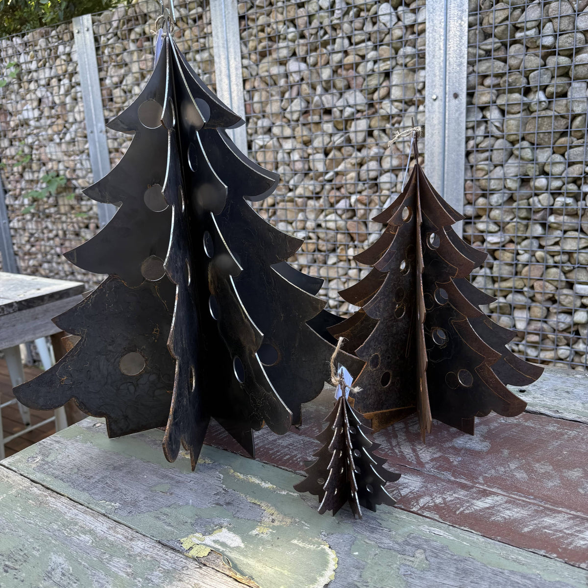 Rusty Pot Christmas Tree