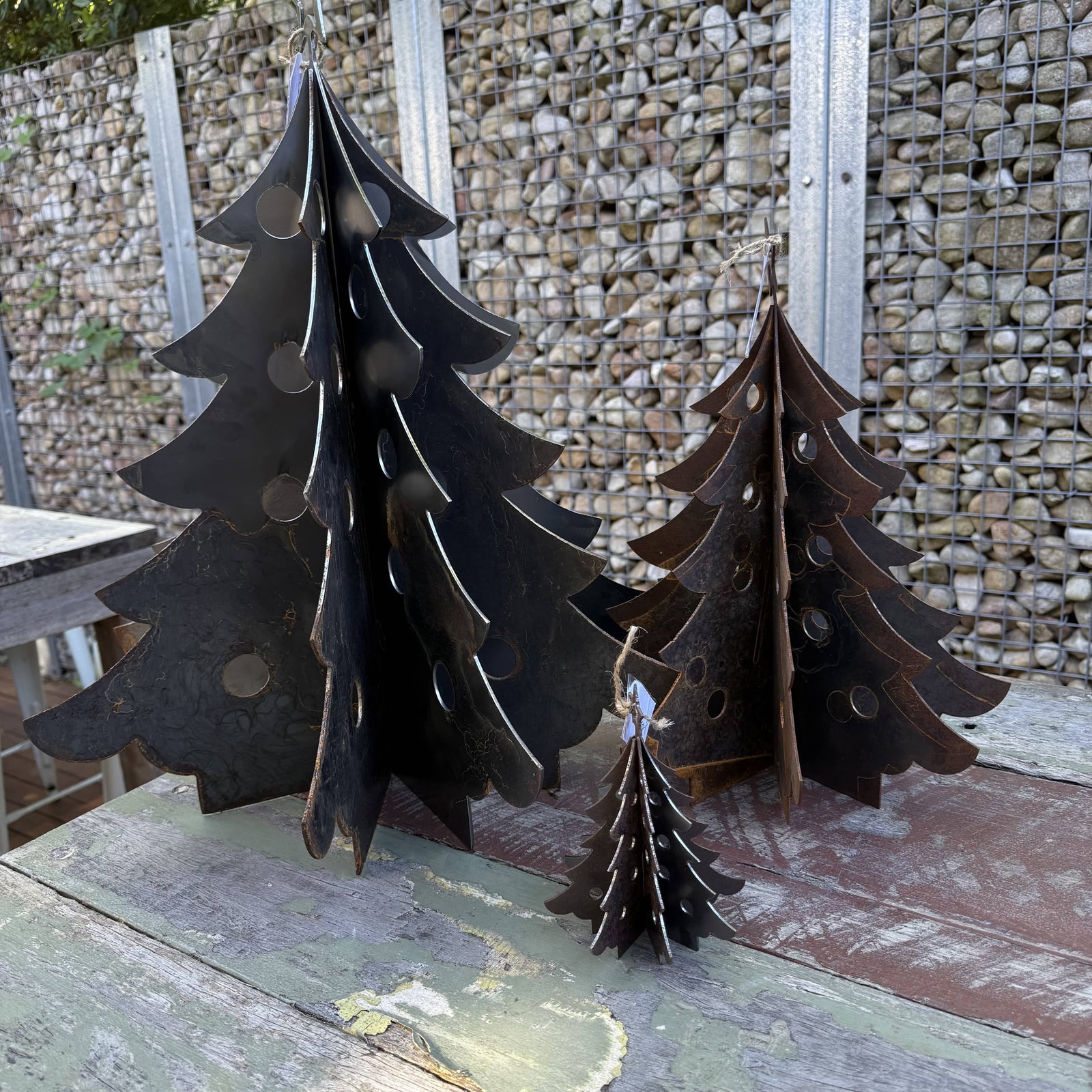 Rusty Pot Christmas Tree