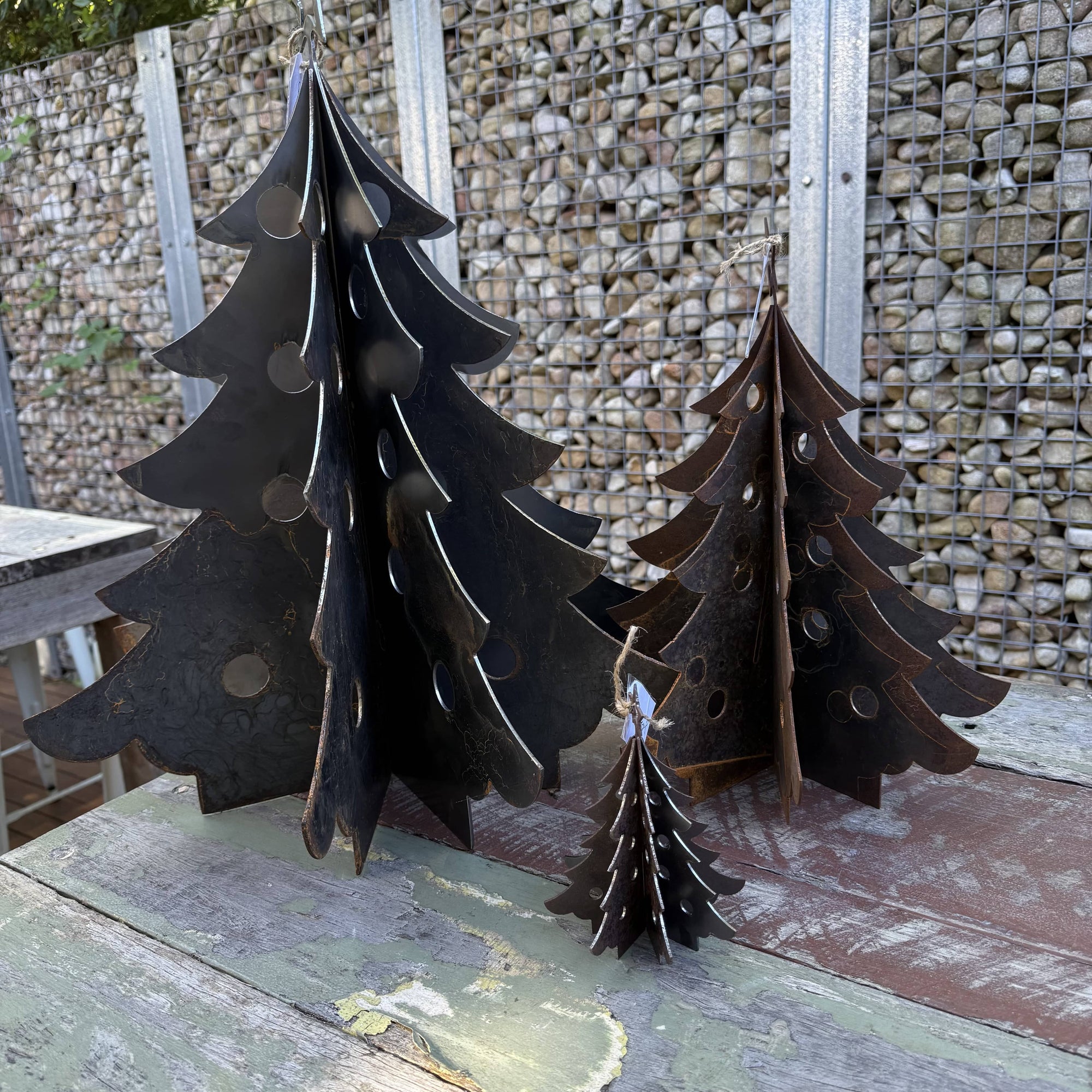 Rusty Pot Christmas Tree