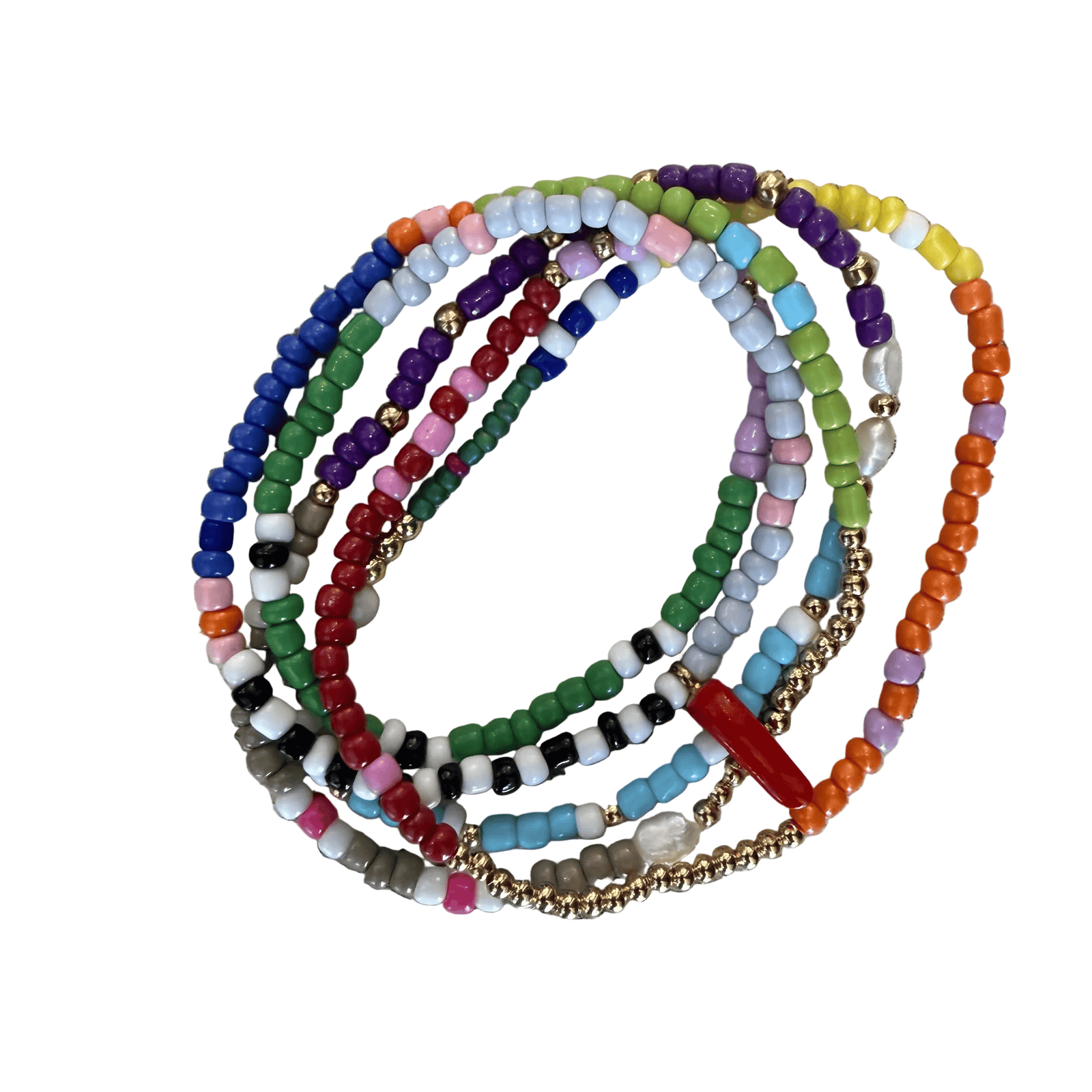Rusty Pot Handmade Wrap Bracelet/Necklace|ChilliWhiteGrey