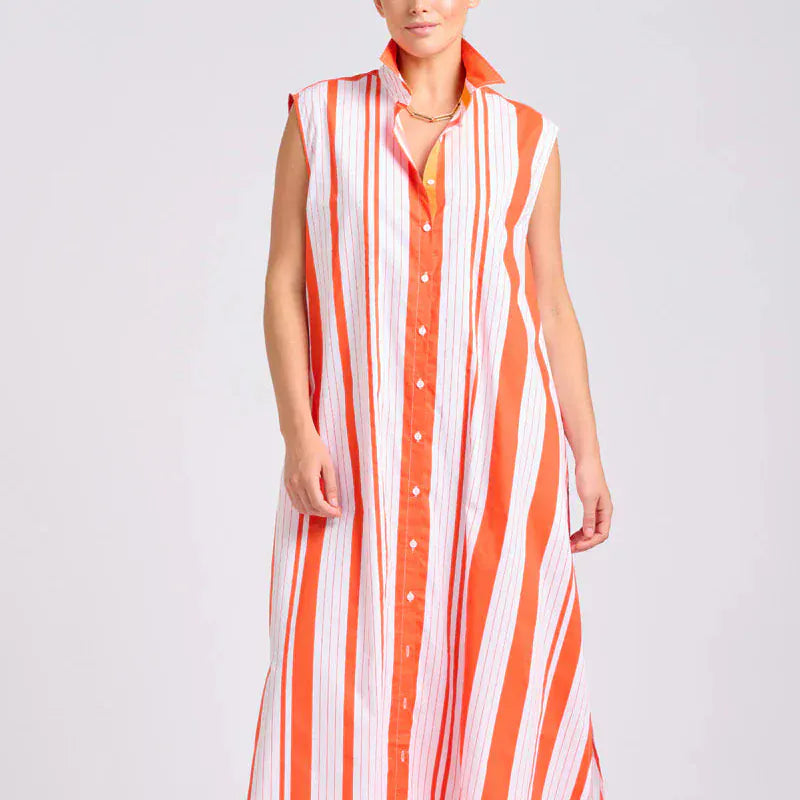 Shirty The Sabine Dress | Sunset Retro Stripe