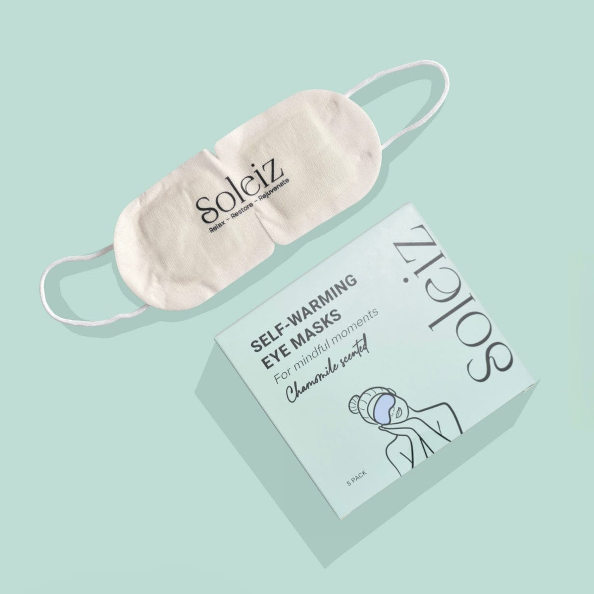 Soleiz Self Warming Eye Mask | Chamomile (5 pack)