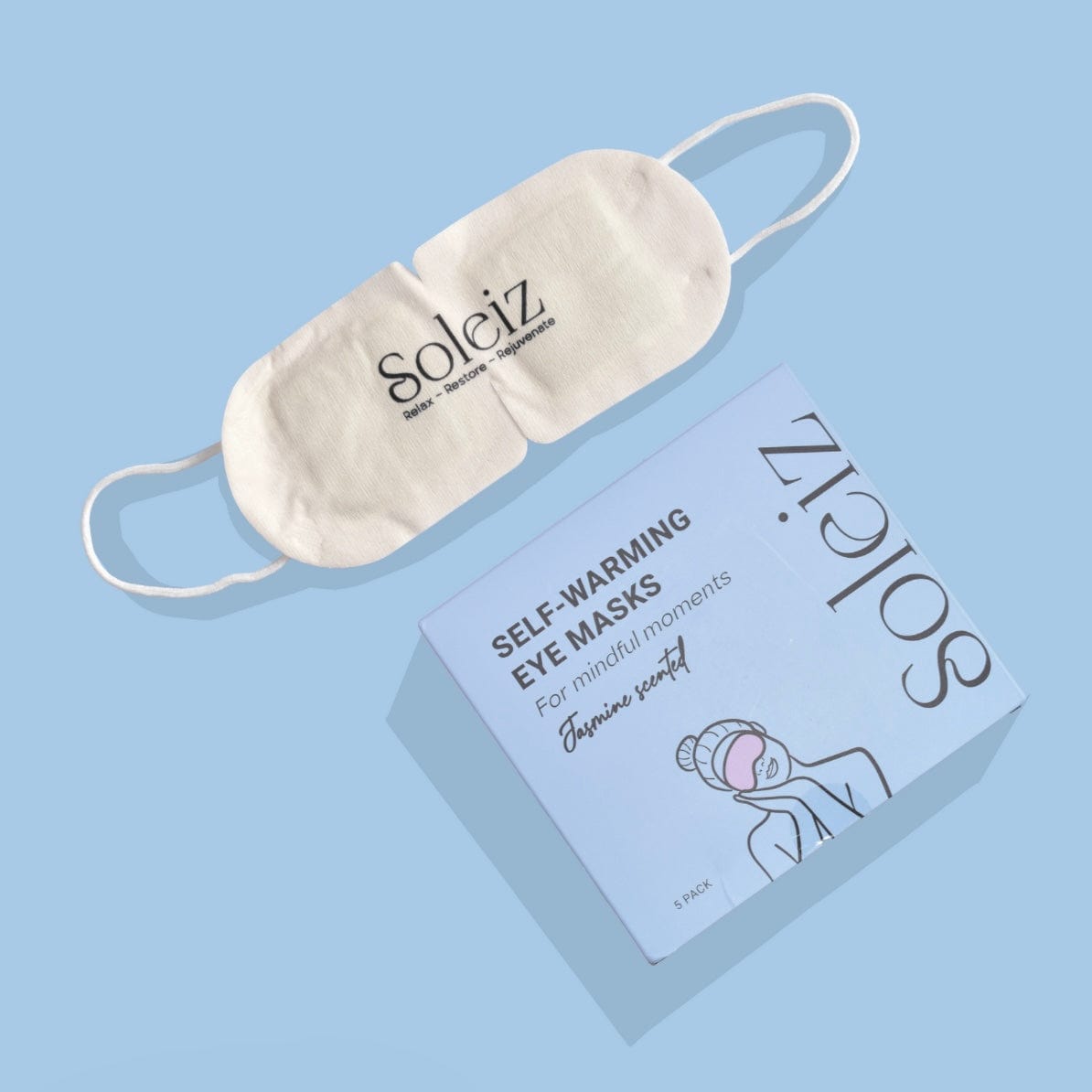 Soleiz Self Warming Eye Mask | Jasmine (5 pack)