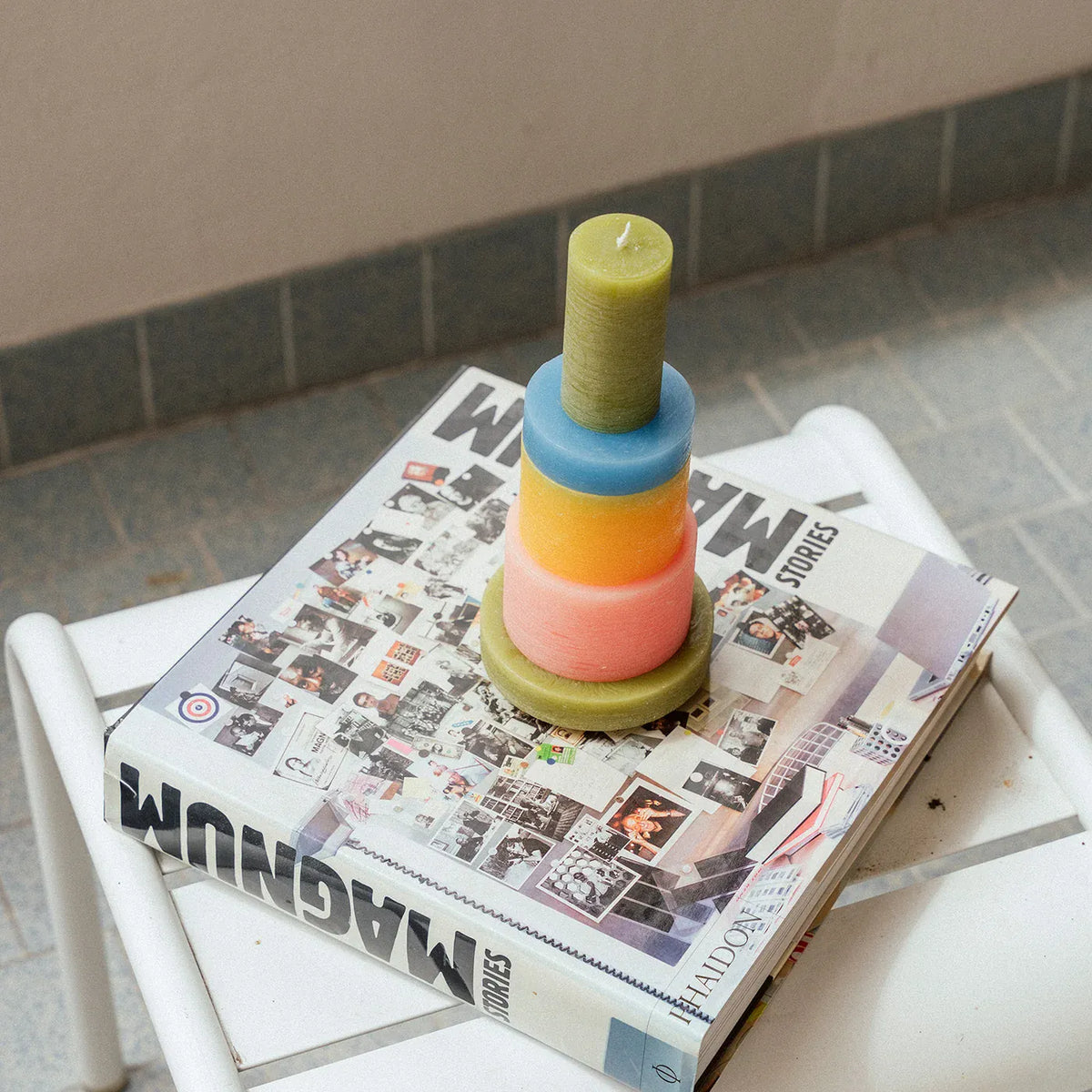 Stan Editions Stan Editions | Candle Stack 3 | Pink + Yellow