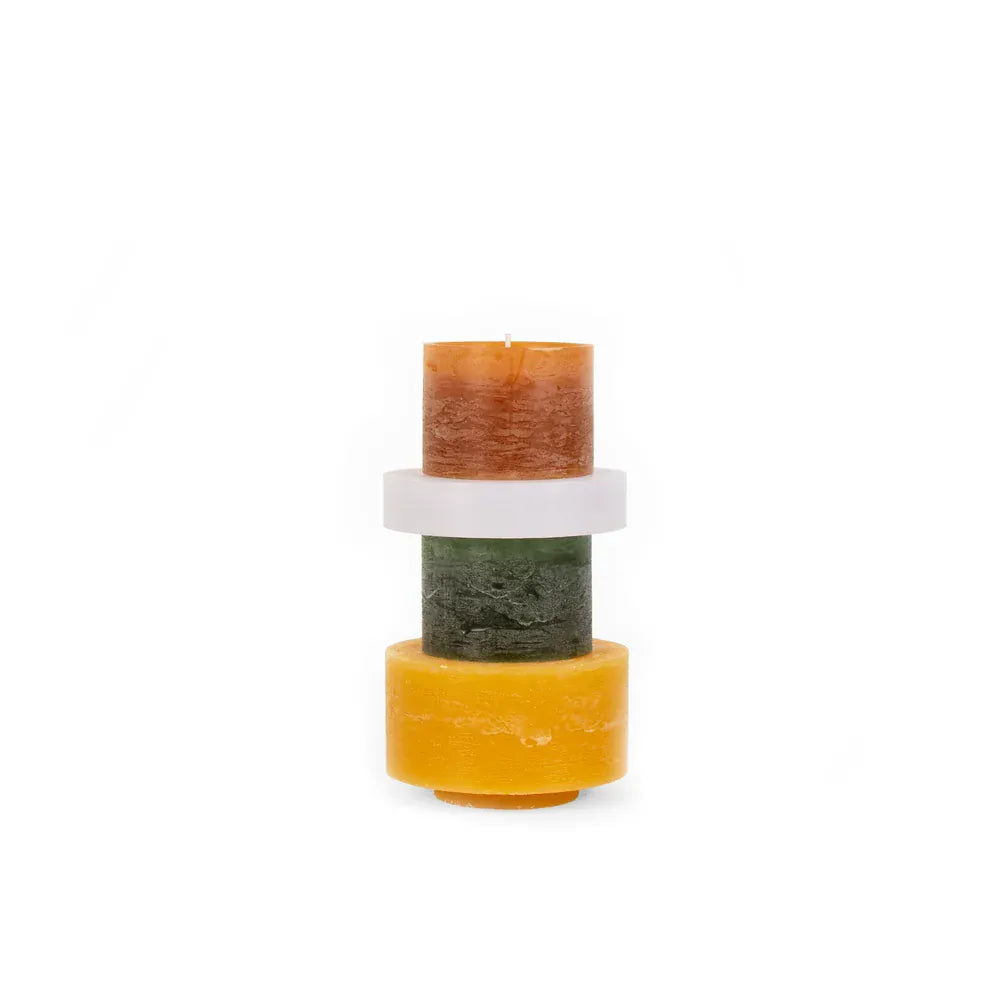Stan Editions Stan Editions | Candle Stack 4 | Green + Yellow