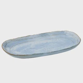 Sunday Merchant Aqua Ceramic Platter | Blue