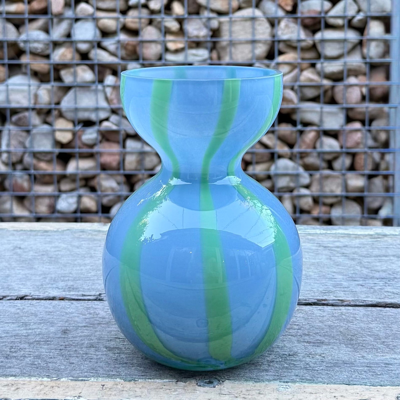Sunday Merchant Bobbi Glass Vase | Sky + Emerald
