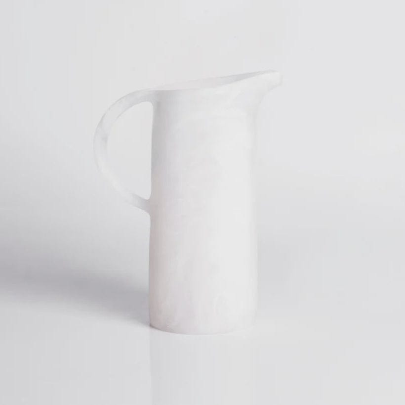 Sunday Merchant Classical Resin Jug | White Swirl