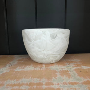 Sunday Merchant Deep Small Bowl | White Swirl