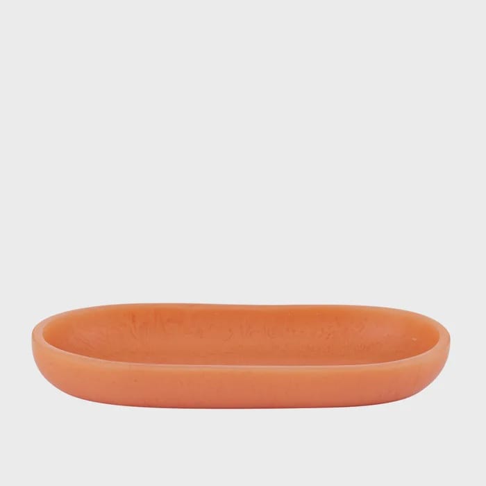 Sunday Merchant Kip Resin Oval Tray | Papaya