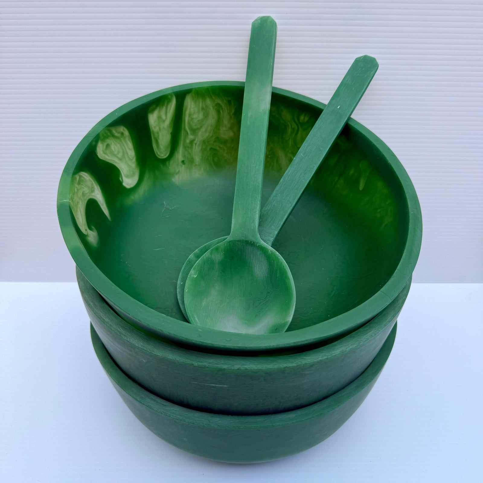 Sunday Merchant Kip Resin Salad Bowl | Emerald