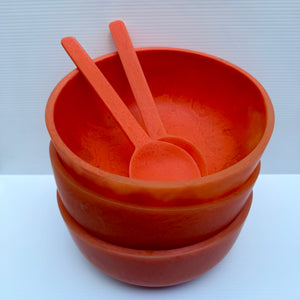 Sunday Merchant Kip Resin Salad Servers | Papaya