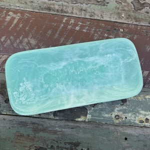 Sunday Merchant Long Resin Platter |  Turquoise