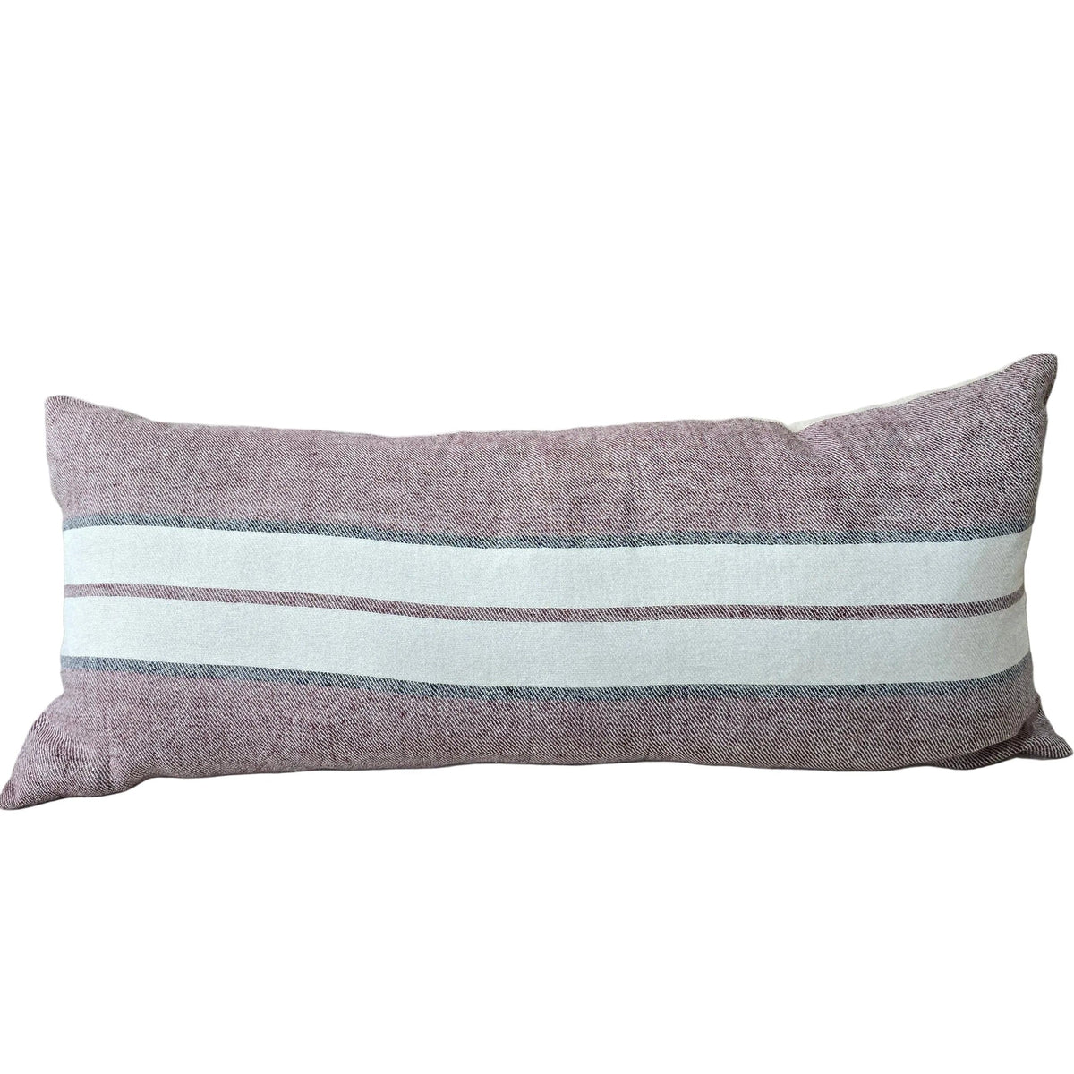 Sunday Merchant Lumere Linen 40cm x 90cm | Mauve + Charcoal