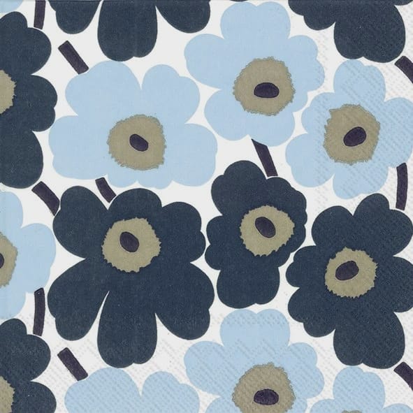 Sunday Merchant Marimekko Serviettes | Mini Unikko Blue