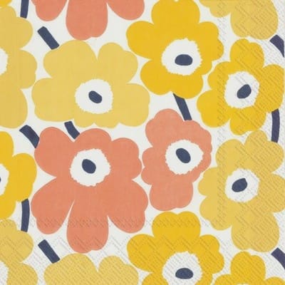 Sunday Merchant Marimekko Serviettes | Mini Unikko Yellow