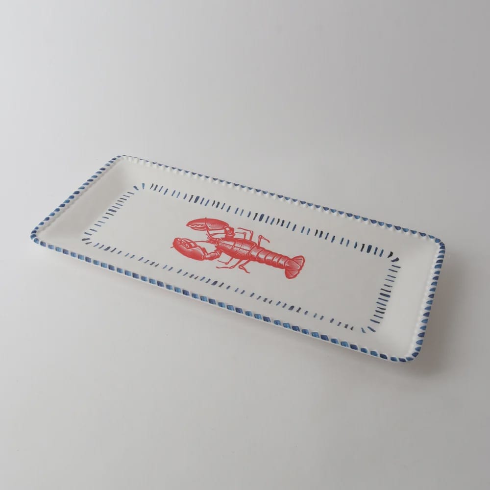 Sunday Merchant Melamine Nautical Lobster Rect Platter 43cm