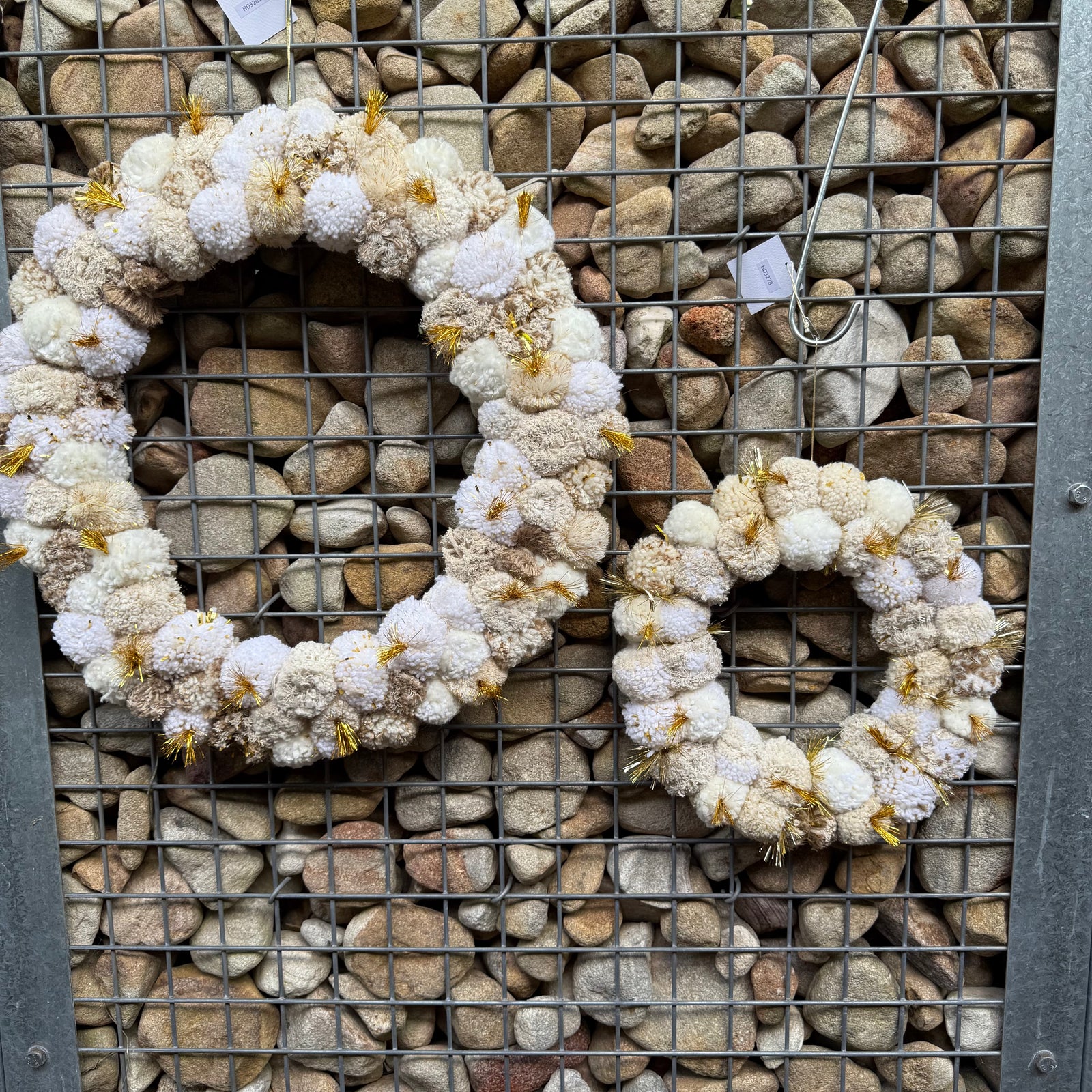 Sunday Merchant Natural Pom Pom Christmas Wreath
