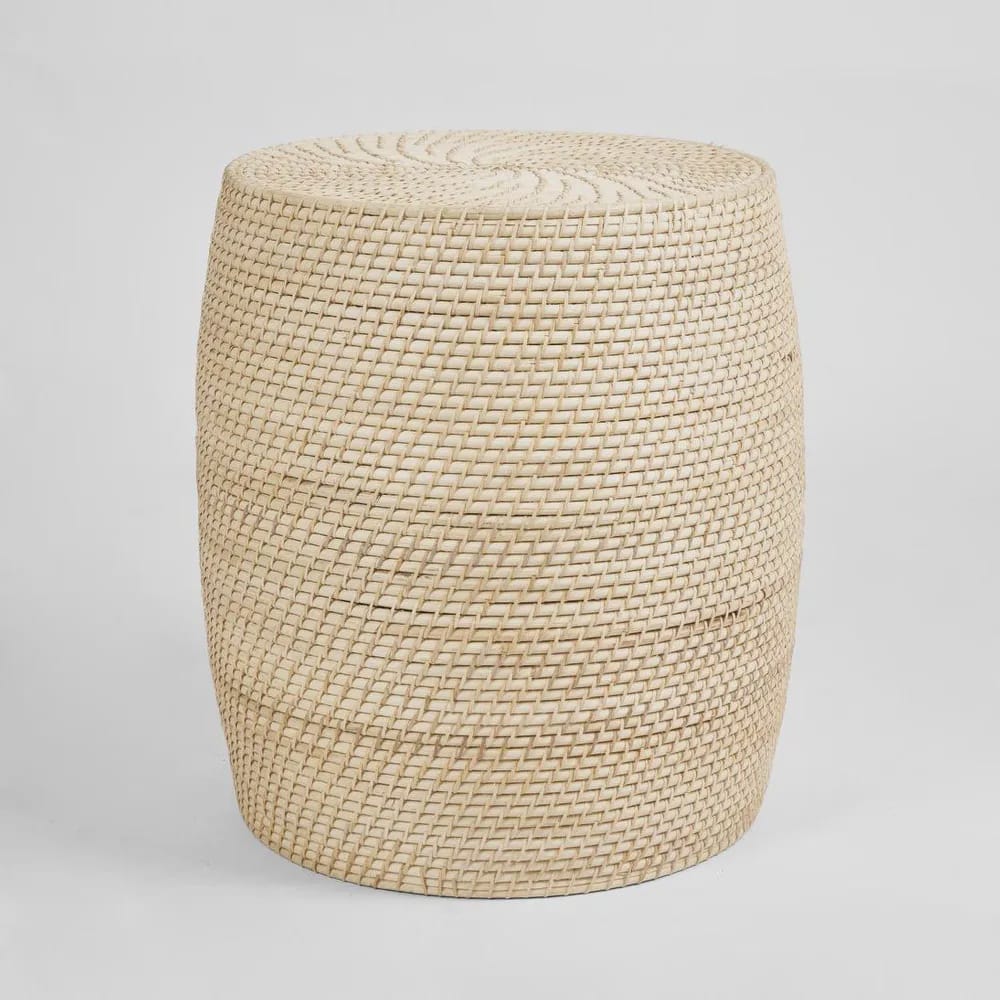 Sunday Merchant Nova Rattan Drum Sidetable | Natural
