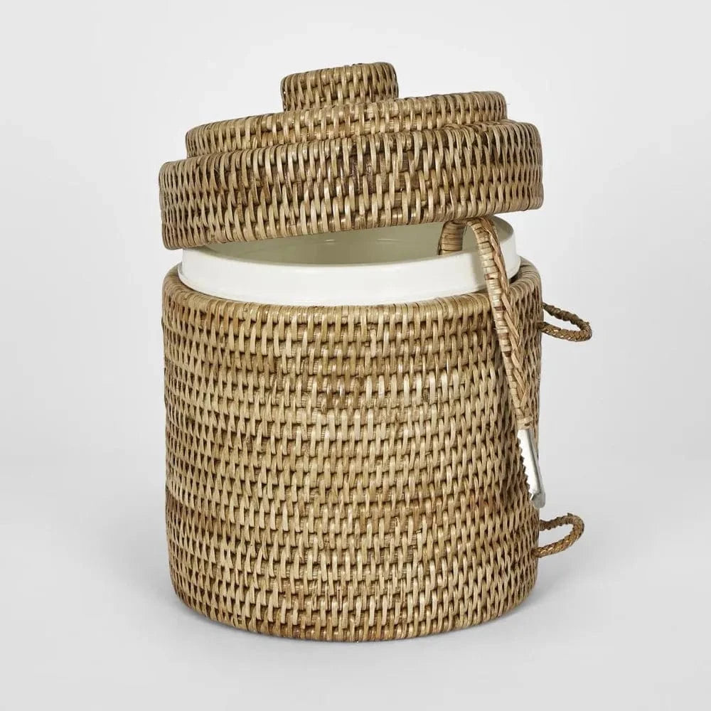 Sunday Merchant Paume Rattan Ice Bucket | Natural