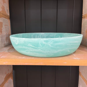 Sunday Merchant Signature Round Bowl Medium | Turquoise Swirl