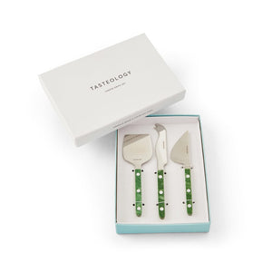 Tasteology Cheese Knives (Set 3) | Emerald