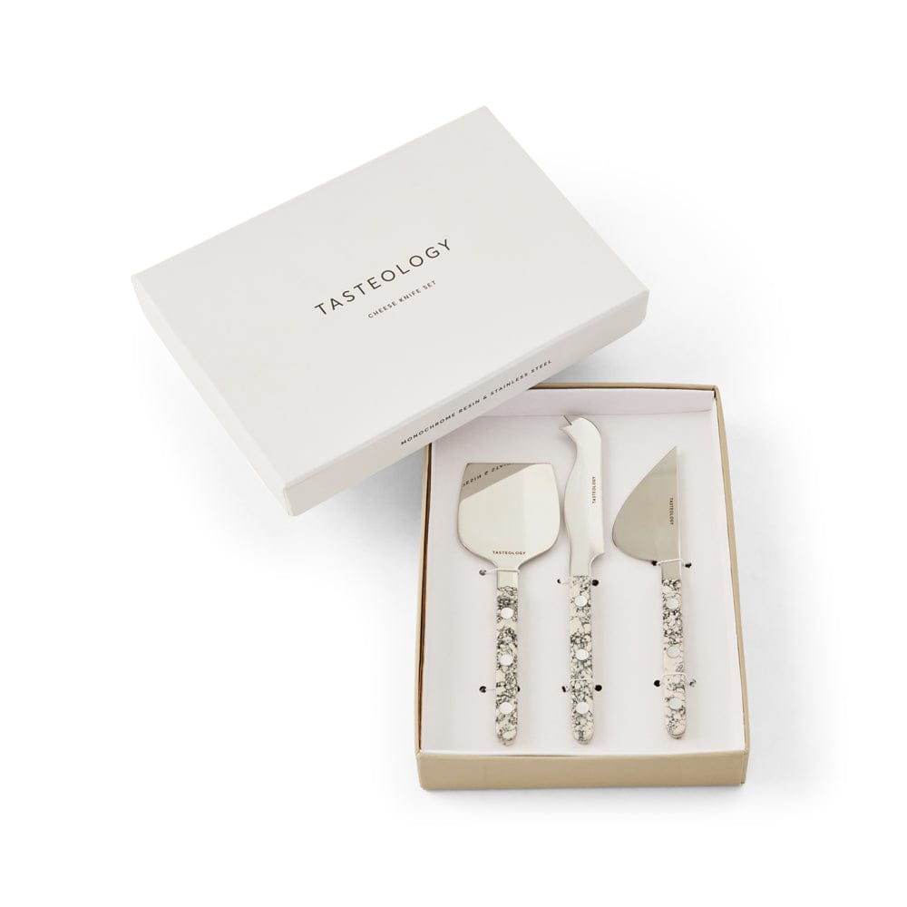 Tasteology Cheese Knives (Set 3) | Monochrome