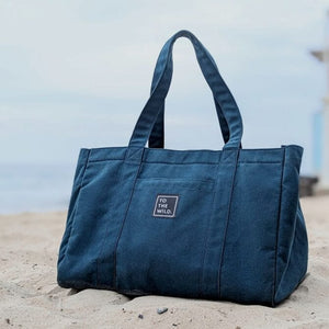To The Wild ALL THE DAYS Oversized Tote Nordic blue