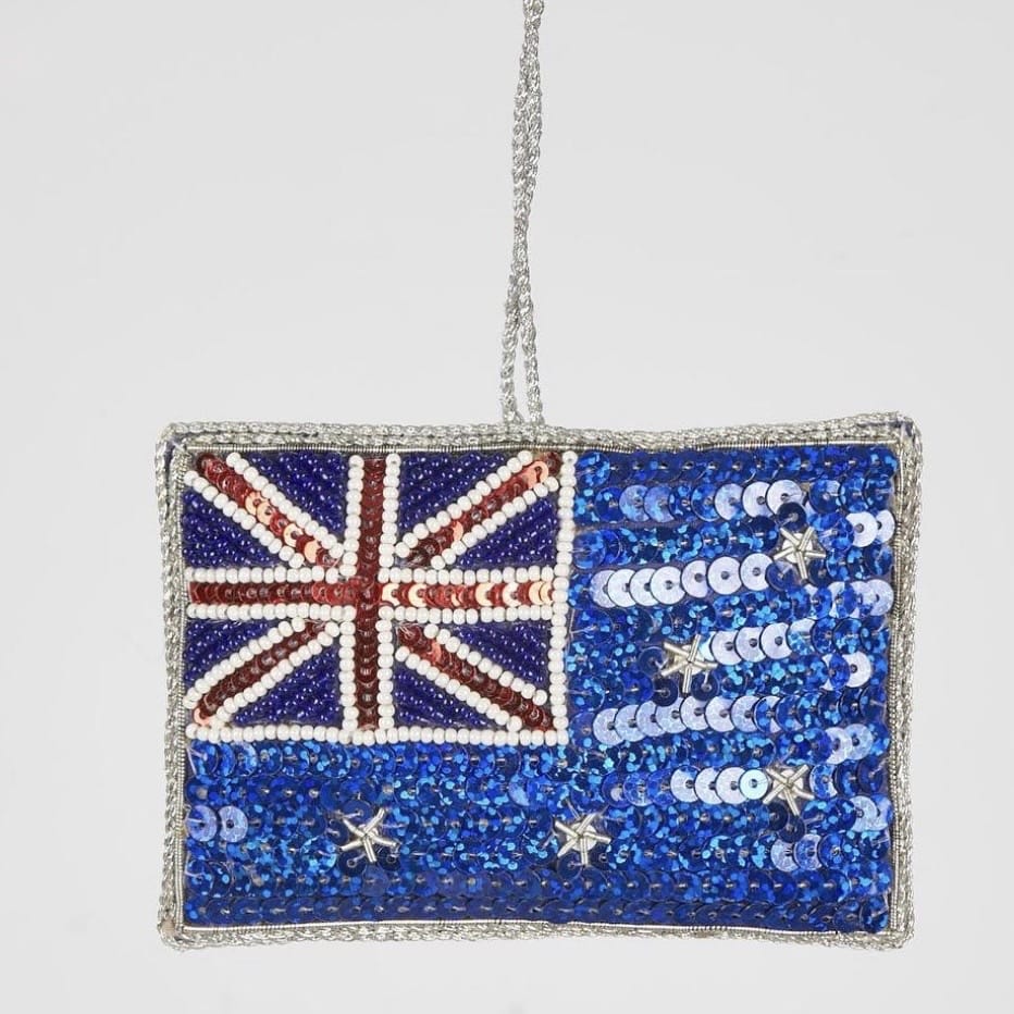 Vixen + Velvet Aussie Flag Forever Hanging Ornament