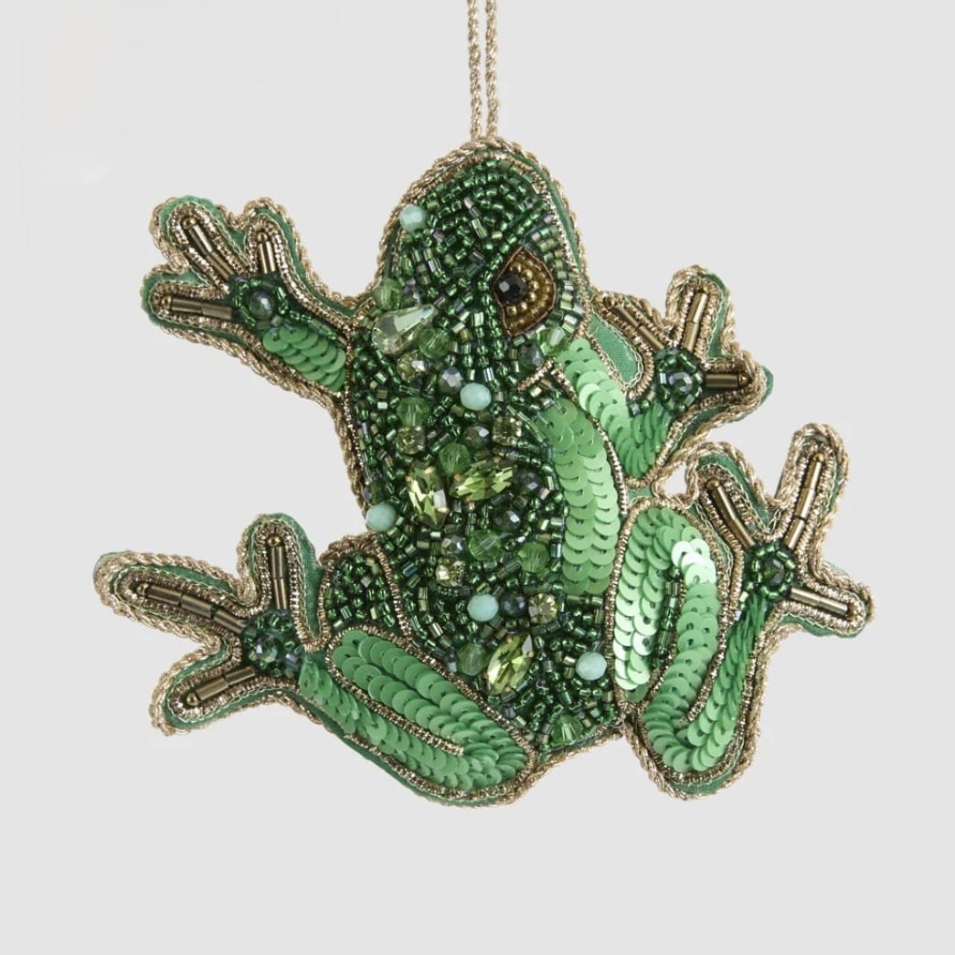 Vixen + Velvet Dainty Green Tree Frog Decoration