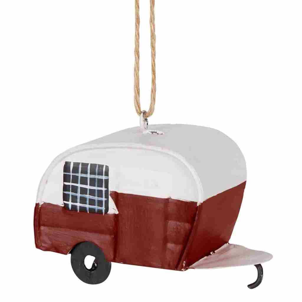 Vixen + Velvet Festive Caravan Tree Decoration Red