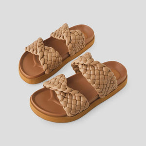 Walnut Mim Slide | Light Tan