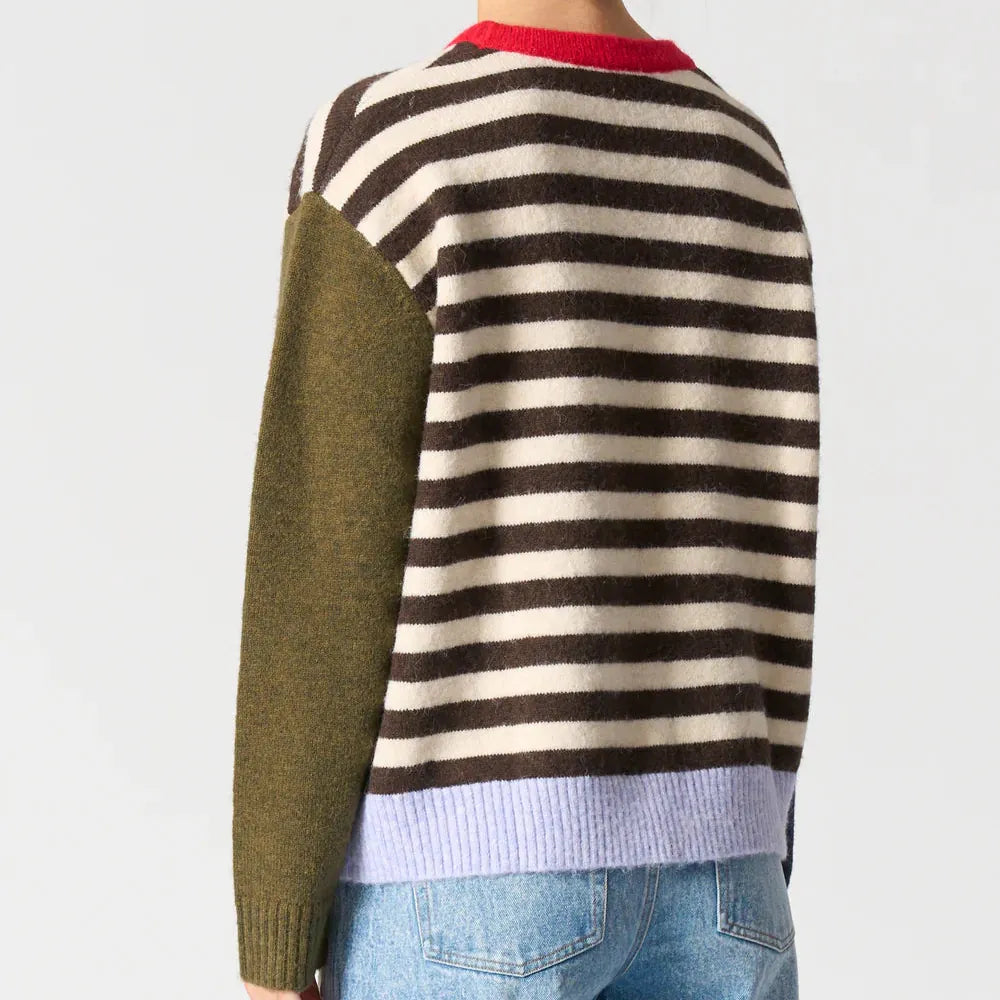 Walnut Walnut California Jumper | Cream Stripe