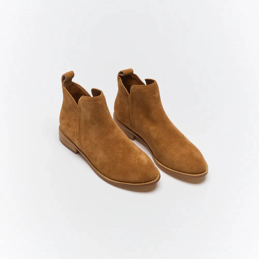 Walnut Walnut | Douglas Leather Boot | Tan Suede