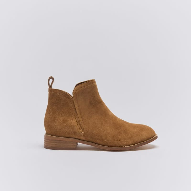 Walnut Walnut | Douglas Leather Boot | Tan Suede