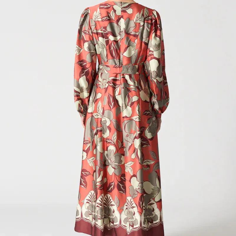 Walnut Walnut Paris Dress | Jaguar Jungle Orange