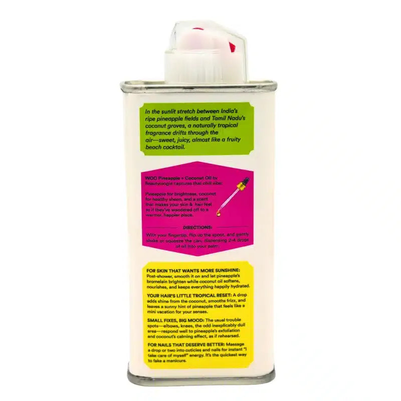 WOO | World Of Oils Woo Oil | Pineapple + Coconut Oil