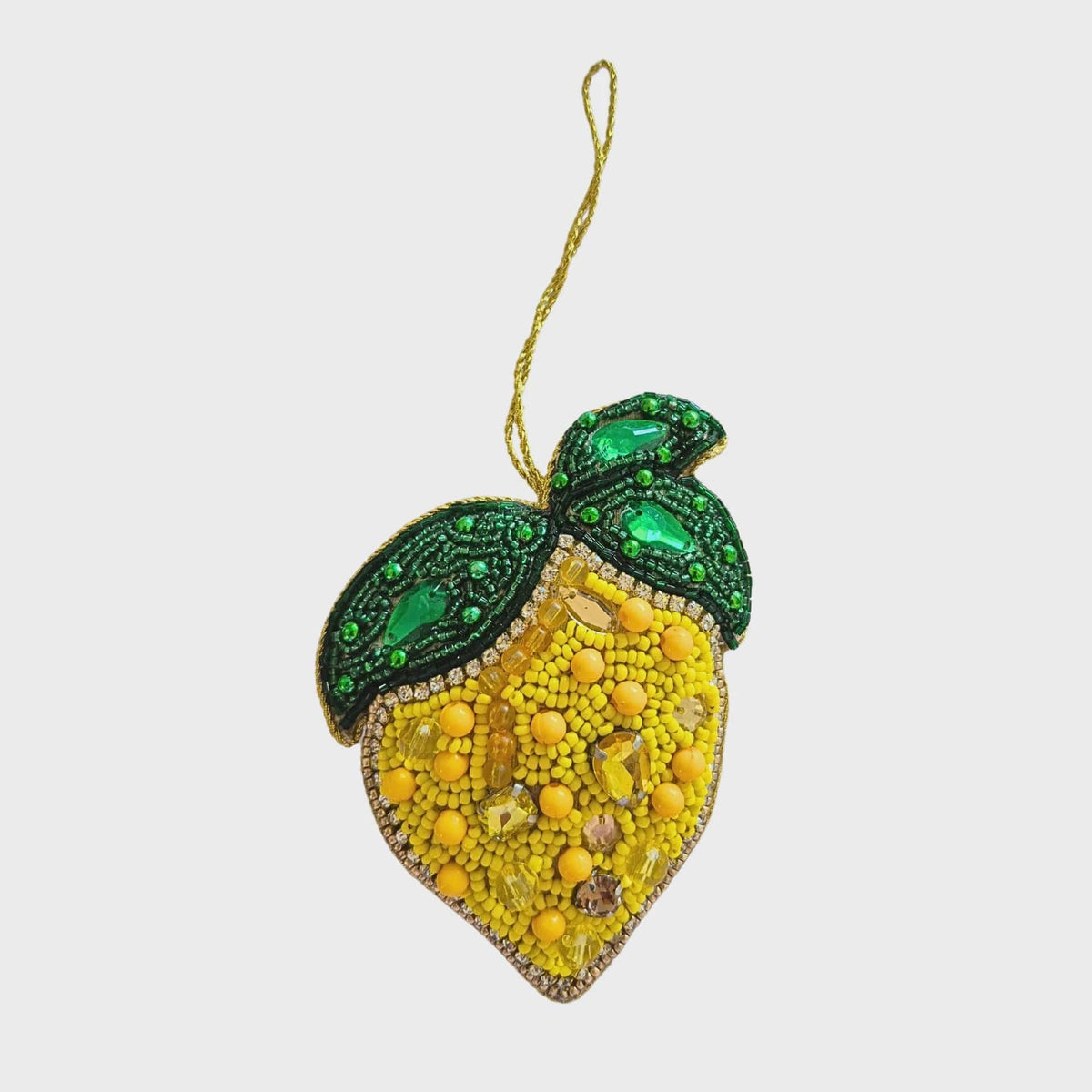 Zoda Zesty Lemon Sequin Decoration